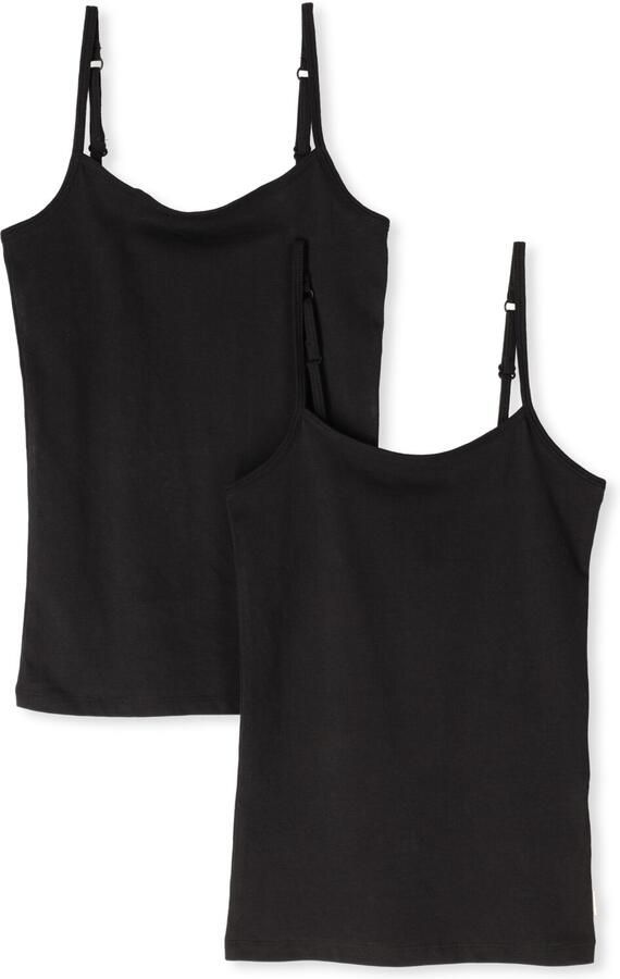 VINGINO Meisjes Nachtkleding Girls Singlet 2 Pack Zwart - Foto 2