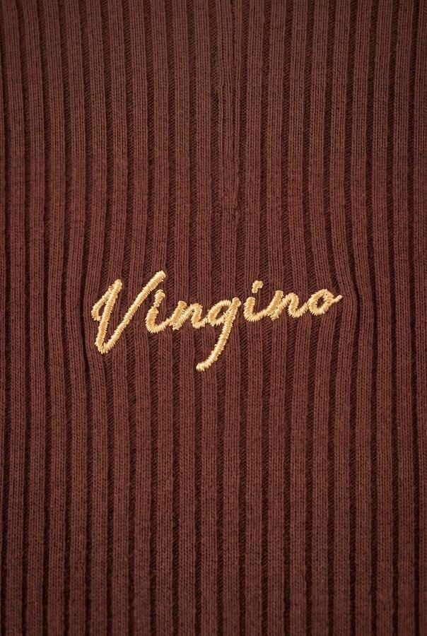 VINGINO Meisjes Tops & T-shirts Icon Rib Top Col Bruin