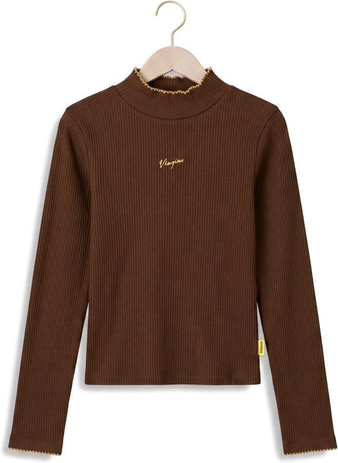 VINGINO Meisjes Tops & T-shirts Icon Rib Top Col Bruin