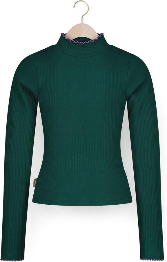 VINGINO Meisjes Tops & T-shirts Icon Rib Top Col Donkergroen - Foto 3