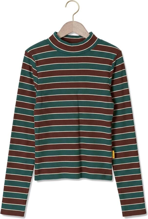 VINGINO Meisjes Tops & T-shirts Icon Stripe Top Col Donkergroen