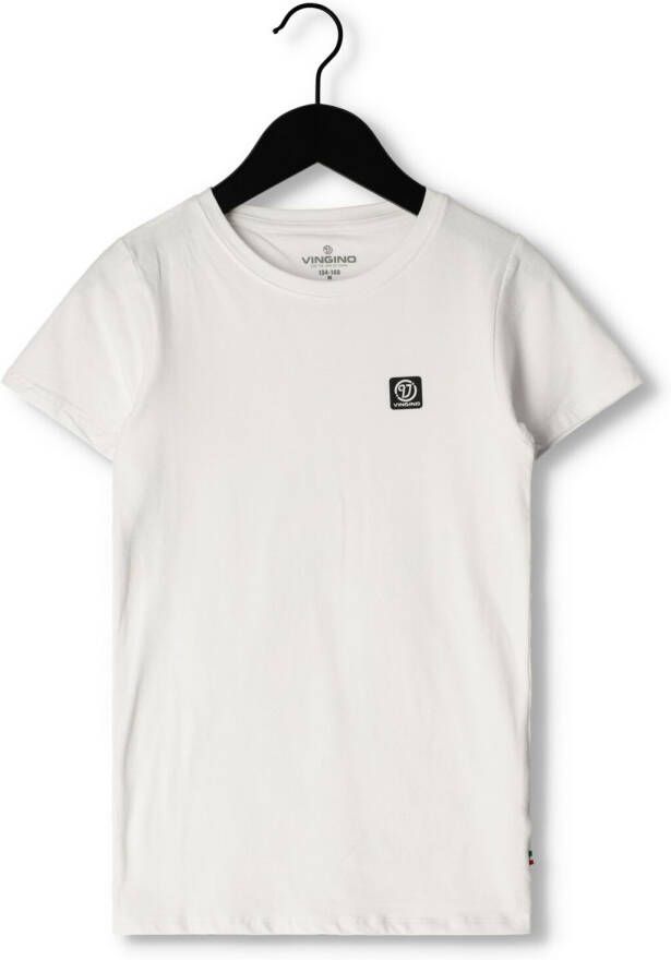 VINGINO T-shirt wit Jongens Stretchkatoen (duurzaam) Ronde hals 170 176