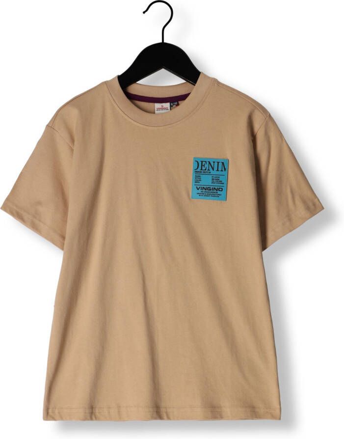 VINGINO Jongens Polo's & T-shirts Javey (oversized Fit) Zand