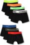 VINGINO boxershort set van 7 zwart multicolor Jongens Stretchkatoen 146 152 - Thumbnail 1