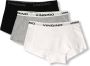 VINGINO shorts- set van 3 grijs melange zwart wit Slip Meisjes Stretchkatoen 122 128 - Thumbnail 1