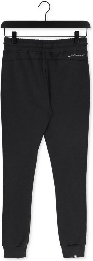 Vingino Daley Blind regular fit joggingbroek Soil met logo zwart