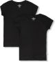 VINGINO basic T-shirt set van 2 zwart Meisjes Stretchkatoen Ronde hals 110 116 - Thumbnail 1
