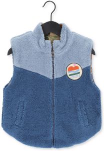 Wander & Wonder Blauwe Bodywarmer Reversible Fleece Vest