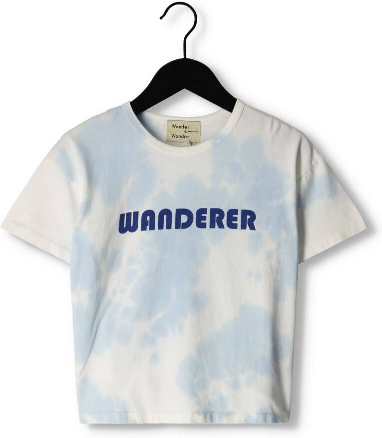 WANDER & WONDER Meisjes Tops & T-shirts Wanderer Tie Die Tee Blauw
