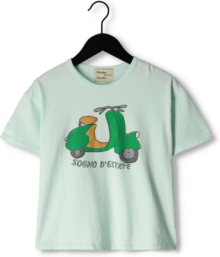 WANDER & WONDER Jongens Polo's & T-shirts Scooter Tee Groen