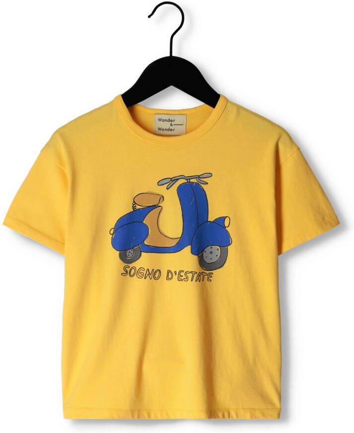 WANDER & WONDER Jongens Polo's & T-shirts Scooter Tee Geel