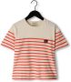 WANDER & WONDER Jongens Polo's & T-shirts Striped Tee Rood - Thumbnail 1