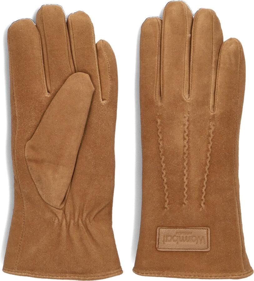 Warmbat Suède handschoenen voor vrouwen Brown Dames