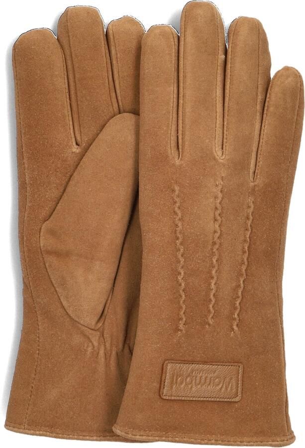 Warmbat Suède handschoenen voor vrouwen Brown Dames