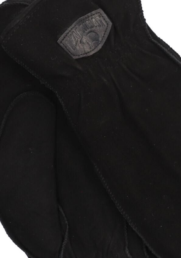 Warmbat Zwarte Suède Wanten Vrouwen Black Dames