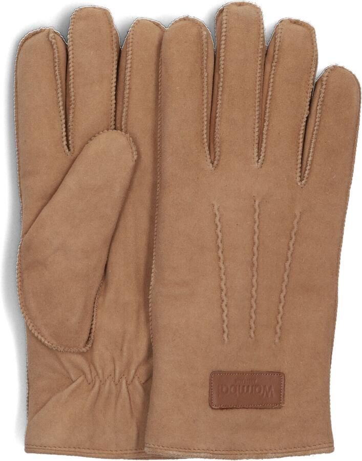 Warmbat Heren Suède Handschoenen met Merinowol Voering Brown Heren