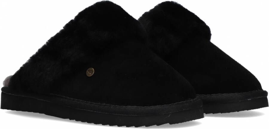 Warmbat Wolkachtige Suède Slipper Black Dames