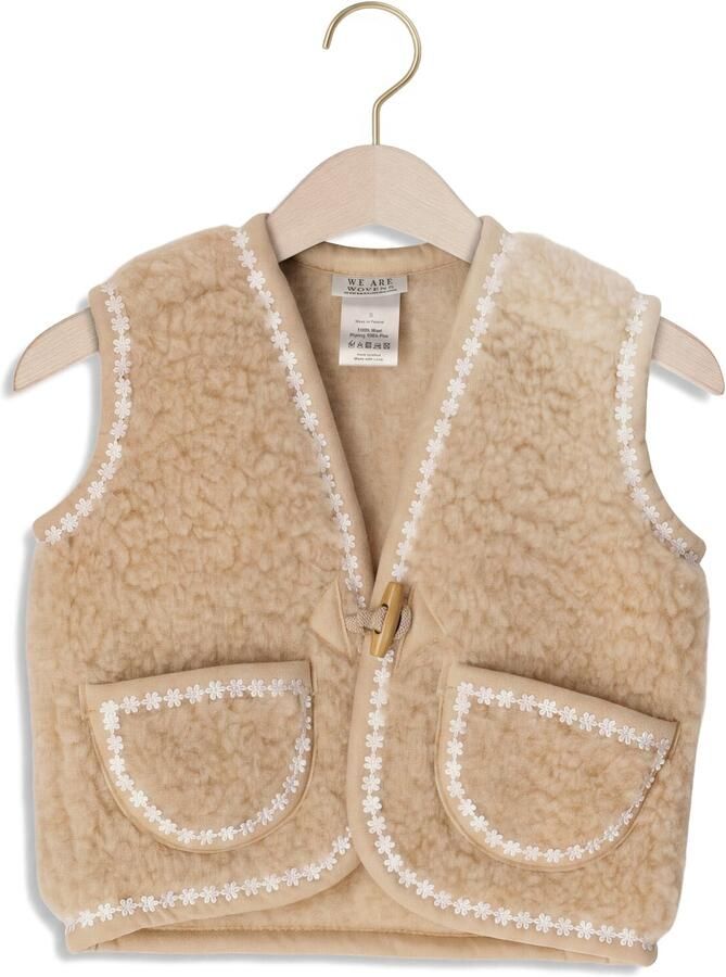 WE ARE WOVENS Meisjes Jassen Bodywarmer Beige