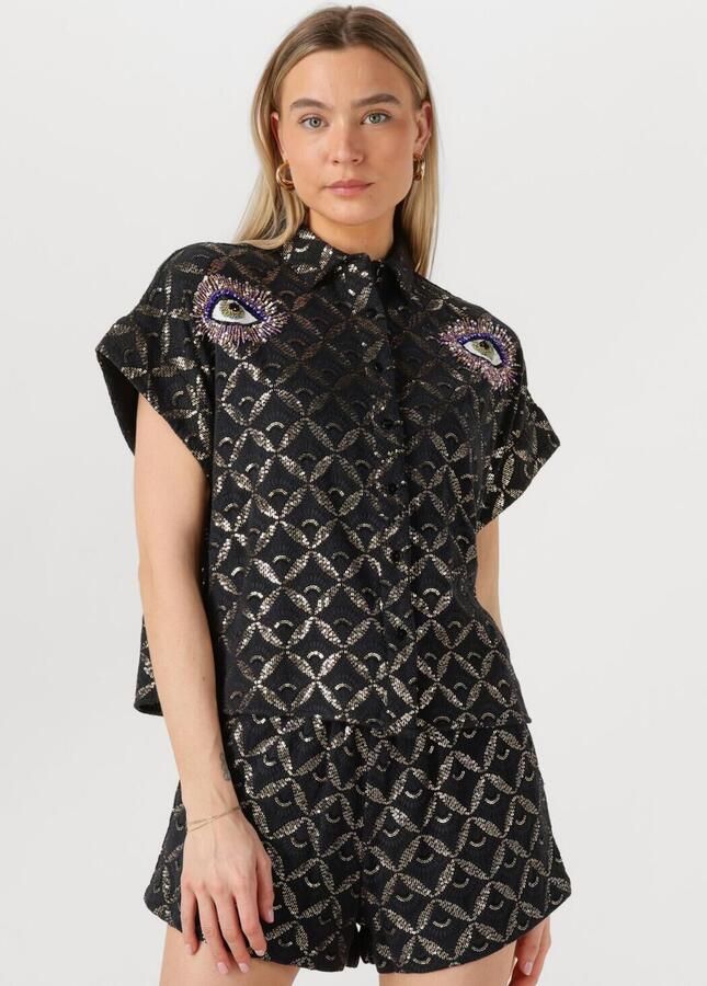 WILD Dames Blouses Edith Zwart - Foto 4