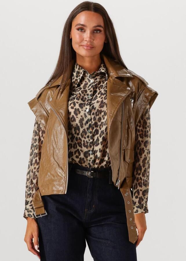 WITHBLACK Dames Blazers Wblgilian Vegan Waistcoat Bruin - Foto 4