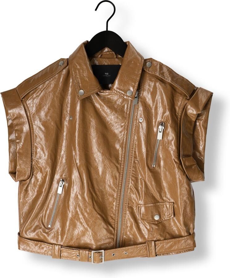 WITHBLACK Dames Blazers Wblgilian Vegan Waistcoat Bruin