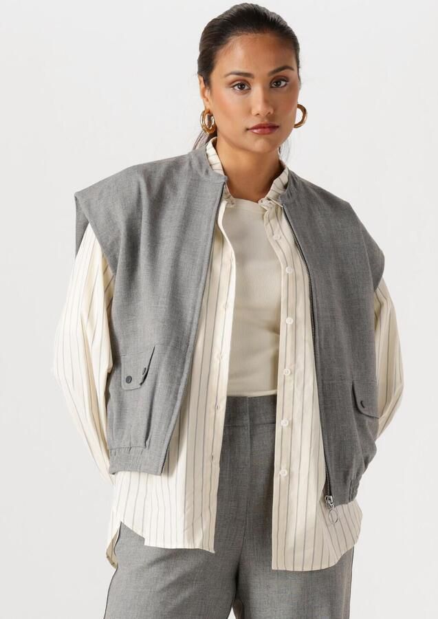 WITHBLACK Dames Blazers Wblmarina Tailored Waistcoat Grijs