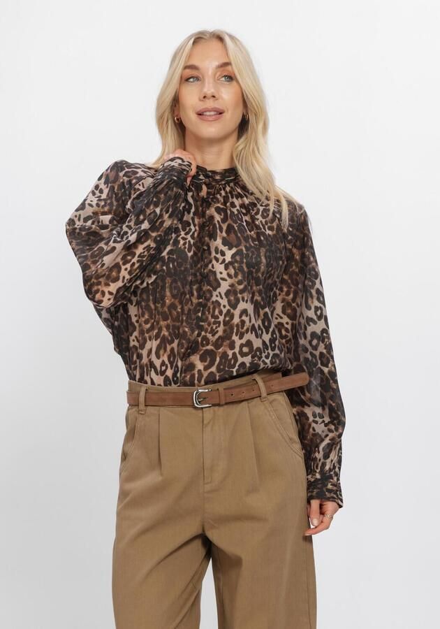 WITHBLACK Dames Blouses Wblelvira Ls Blouse Multi