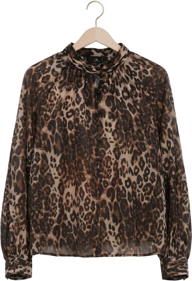 WITHBLACK Dames Blouses Wblelvira Ls Blouse Multi - Foto 4