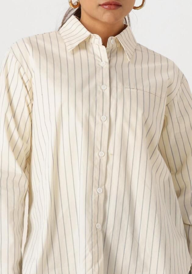 WITHBLACK Dames Blouses Wblelvor Ls Shirt Ecru - Foto 4
