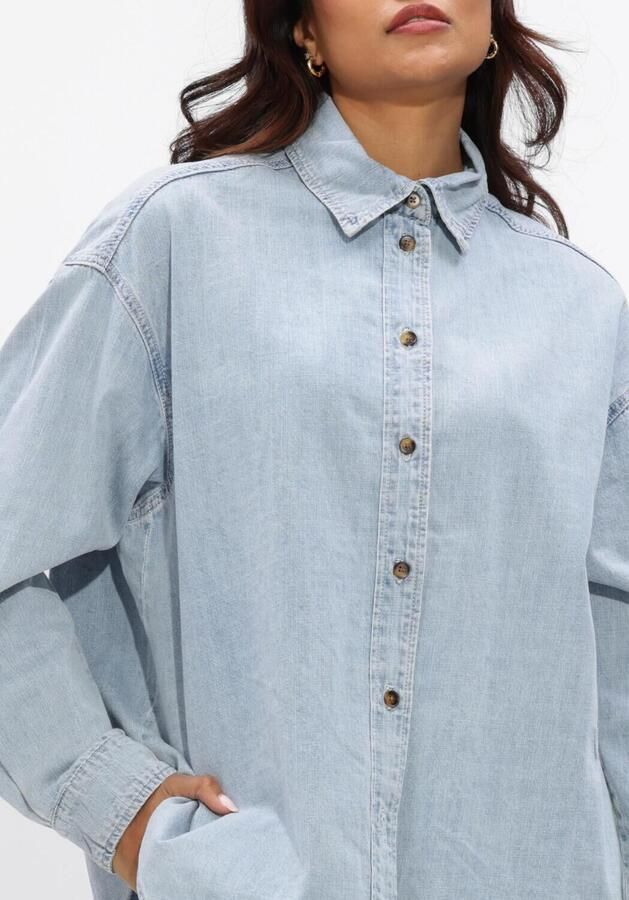 WITHBLACK Dames Blouses Wblfrancisca Ls Denim Shirt Lichtblauw - Foto 4