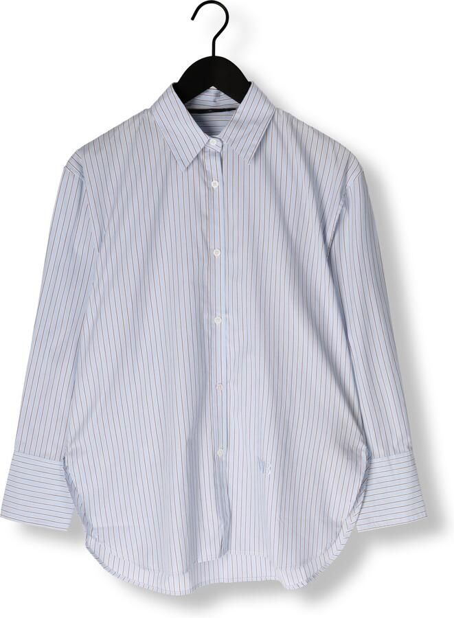 WITHBLACK Dames Blouses Wblnoa Ls Striped Shirt Lichtblauw - Foto 2