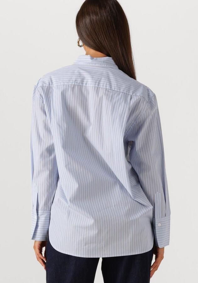 WITHBLACK Dames Blouses Wblnoa Ls Striped Shirt Lichtblauw - Foto 4