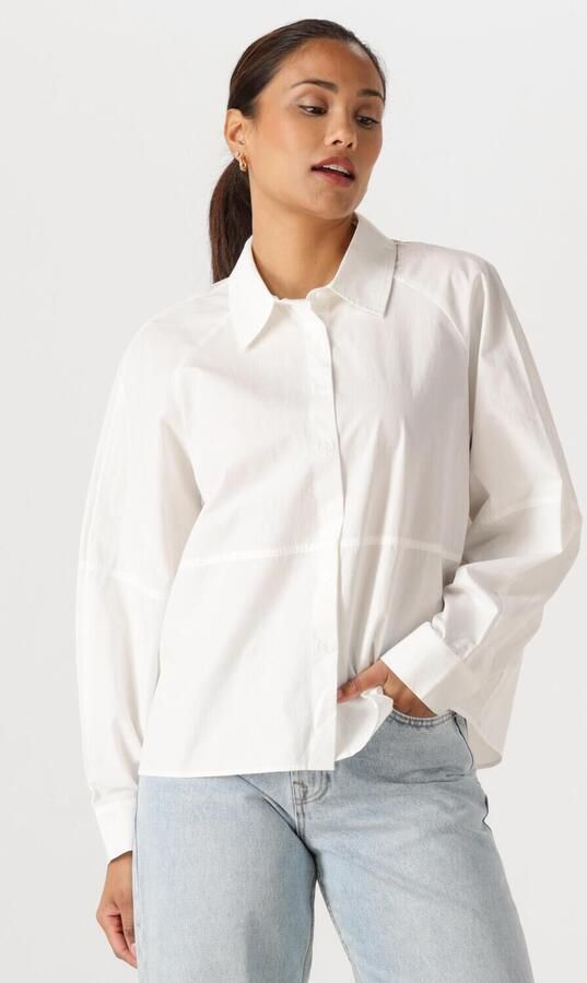 WITHBLACK Dames Blouses Wblrebecca Ls Shirt Wit