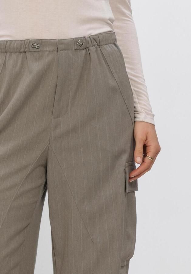 WITHBLACK Dames Broeken Wblanna Stripe Track Pant Taupe - Foto 3