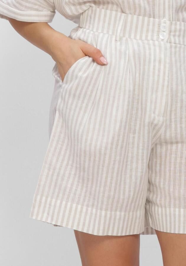 WITHBLACK Dames Broeken Wblbianca Shorts Beige - Foto 4