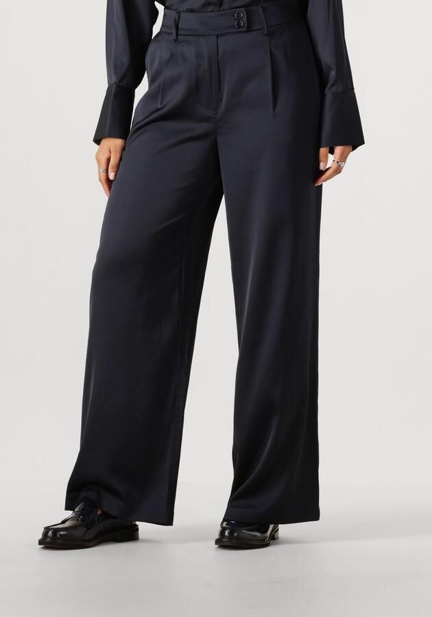 WITHBLACK Dames Broeken Wbldagmar Sateen Pant Donkerblauw - Foto 4