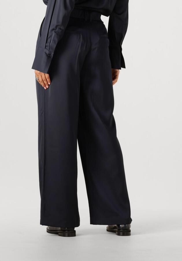 WITHBLACK Dames Broeken Wbldagmar Sateen Pant Donkerblauw