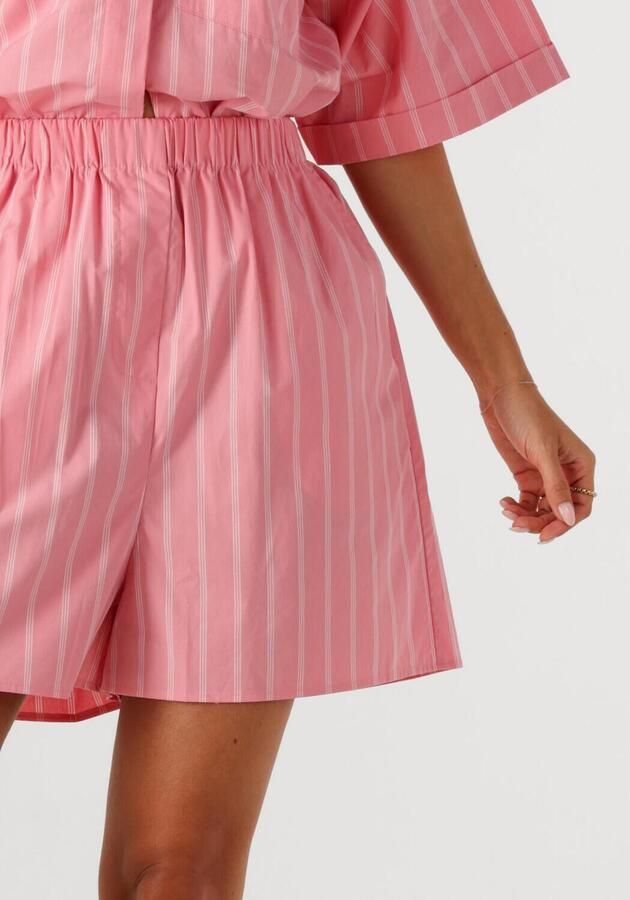 WITHBLACK Dames Broeken Wblgunilla Stripe Shorts Lichtroze - Foto 3