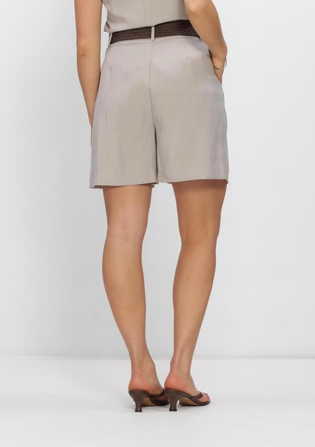 WITHBLACK Dames Broeken Wblmaritsa Hw Tailored Shorts Zand - Foto 3