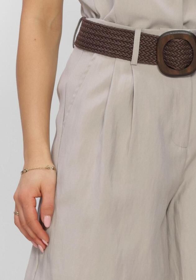 WITHBLACK Dames Broeken Wblmaritsa Hw Tailored Shorts Zand - Foto 4