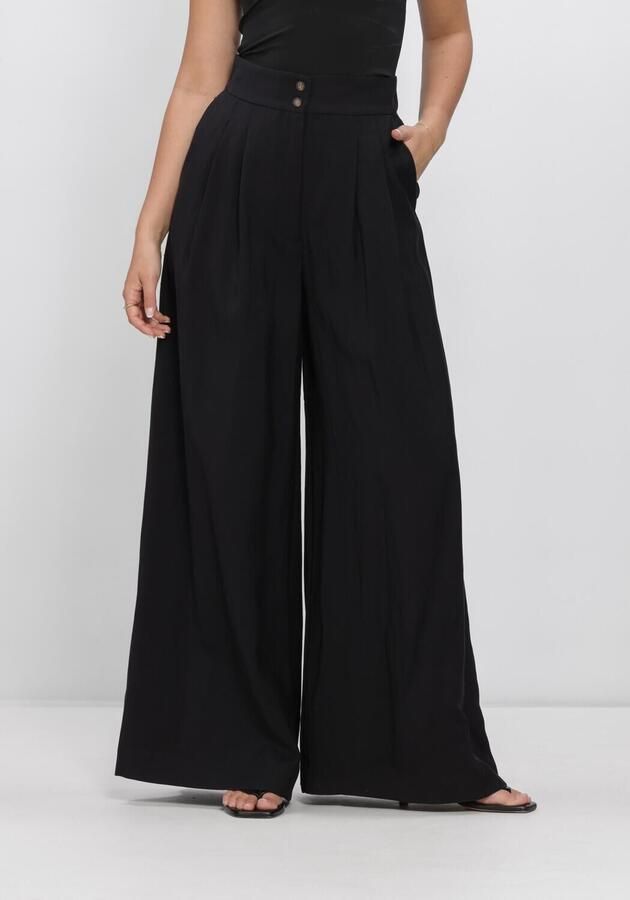 WITHBLACK Dames Broeken Wblmaritsa Hw Wide Pant Zwart