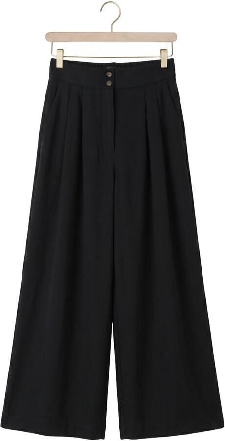 WITHBLACK Dames Broeken Wblmaritsa Hw Wide Pant Zwart - Foto 4