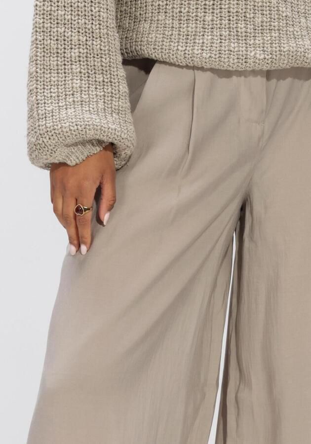 WITHBLACK Dames Broeken Wblmarleen Tailored Wide Pant Taupe - Foto 3