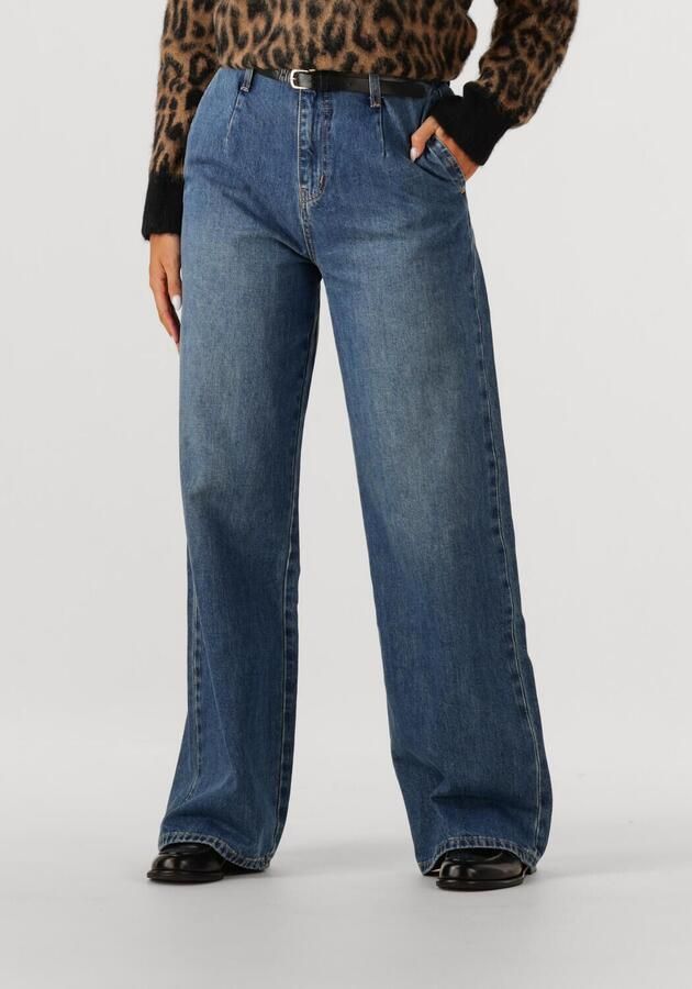 WITHBLACK Dames Broeken Wblmila Hw Wide Denim Pant Blauw - Foto 4