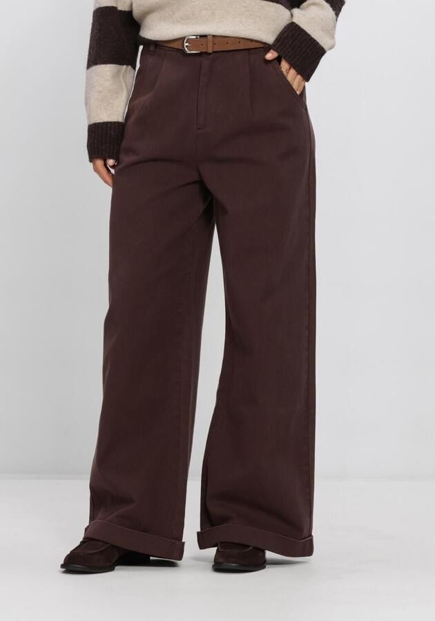 WITHBLACK Dames Broeken Wblsteffi Hw Wide Pant Bruin