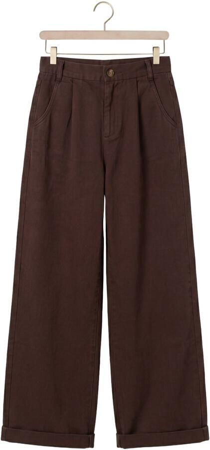 WITHBLACK Dames Broeken Wblsteffi Hw Wide Pant Bruin - Foto 4