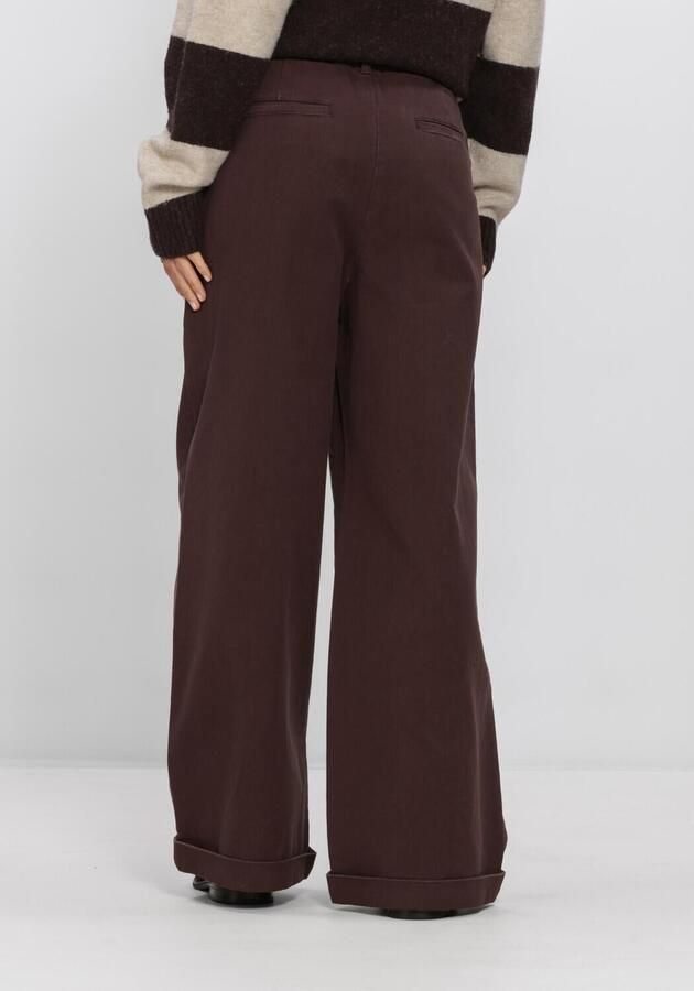 WITHBLACK Dames Broeken Wblsteffi Hw Wide Pant Bruin - Foto 2