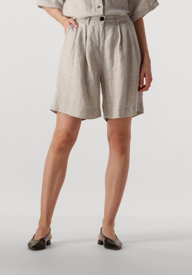 WITHBLACK Dames Broeken Wblwillow Long Bermuda Beige - Foto 4