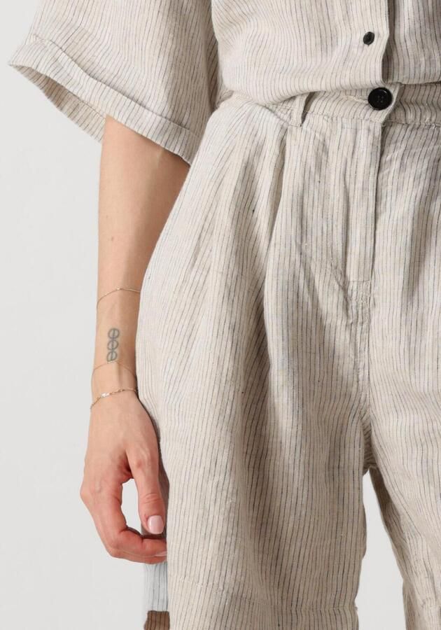 WITHBLACK Dames Broeken Wblwillow Long Bermuda Beige - Foto 3