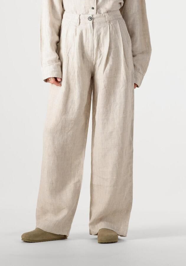 WITHBLACK Dames Broeken Wblwillow Wide Pants Ecru - Foto 4